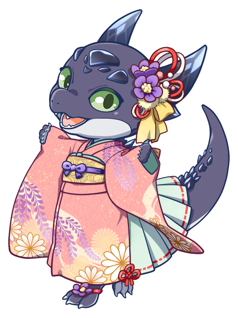 アルパカ謹賀新年キャラクターイラスト（ミニ）2021