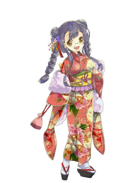アルパカ謹賀新年キャラクターイラスト（フル）2021