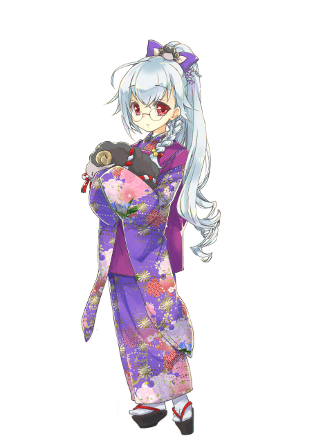 アルパカ謹賀新年キャラクターイラスト（フル）2021