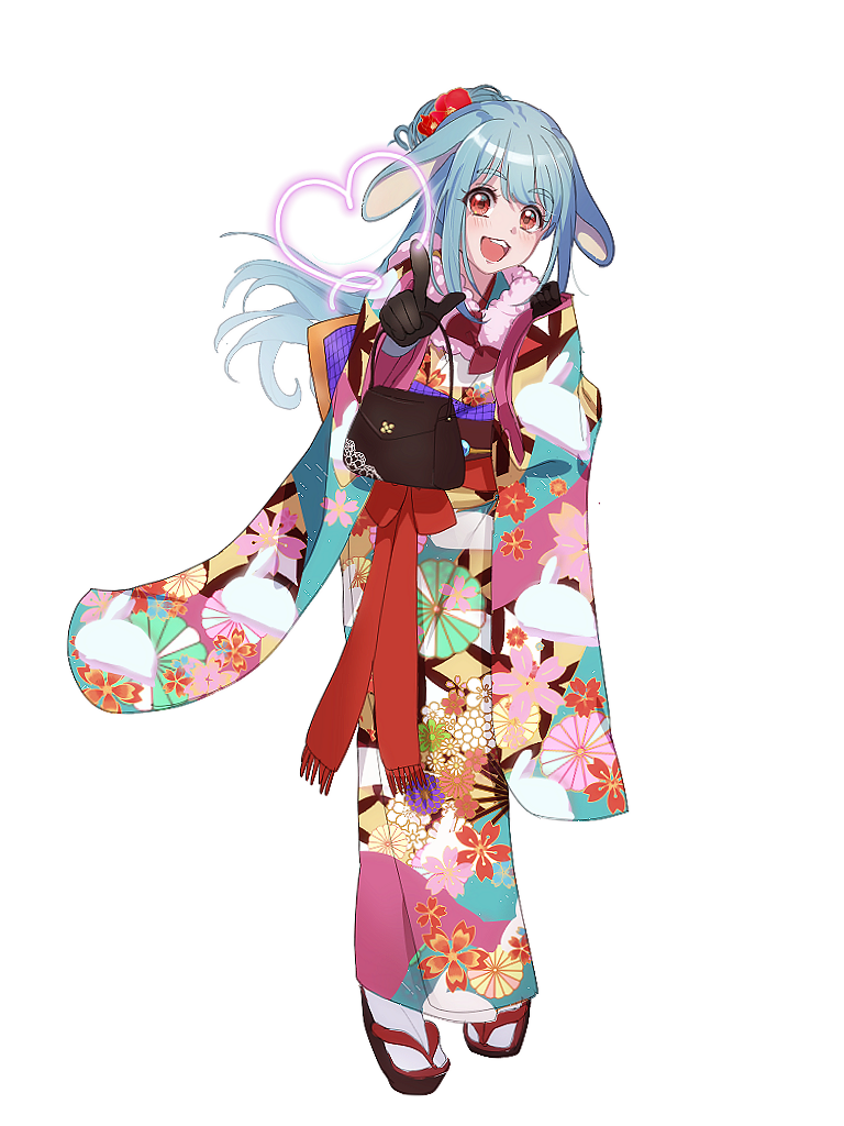 アルパカ謹賀新年キャラクターイラスト（フル）2021