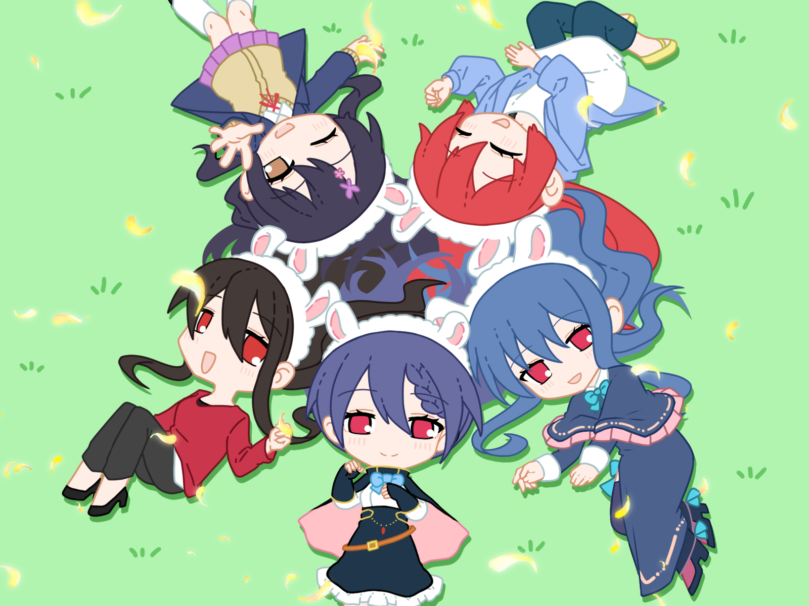 集合イラスト2024(パカパカタウン)
