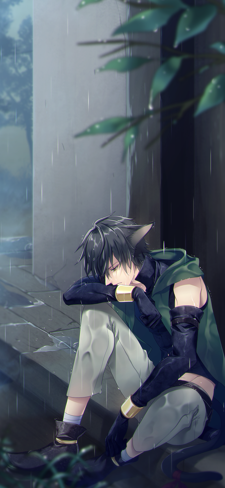 雨の一日。パネルピンナップ