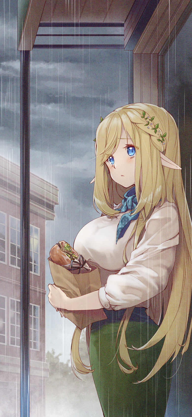 雨の一日。パネルピンナップ