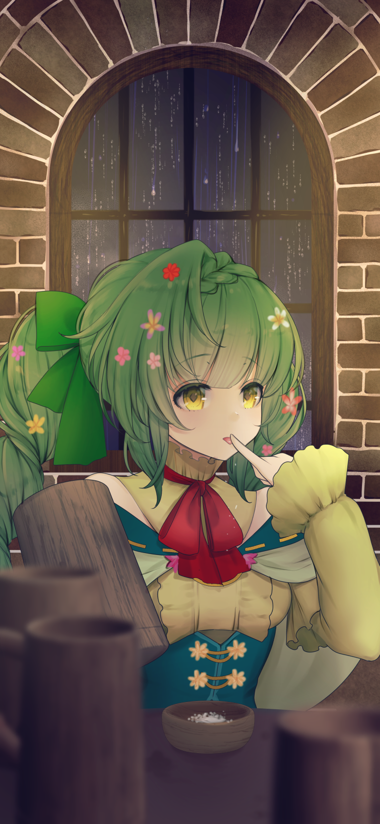 雨の一日。パネルピンナップ