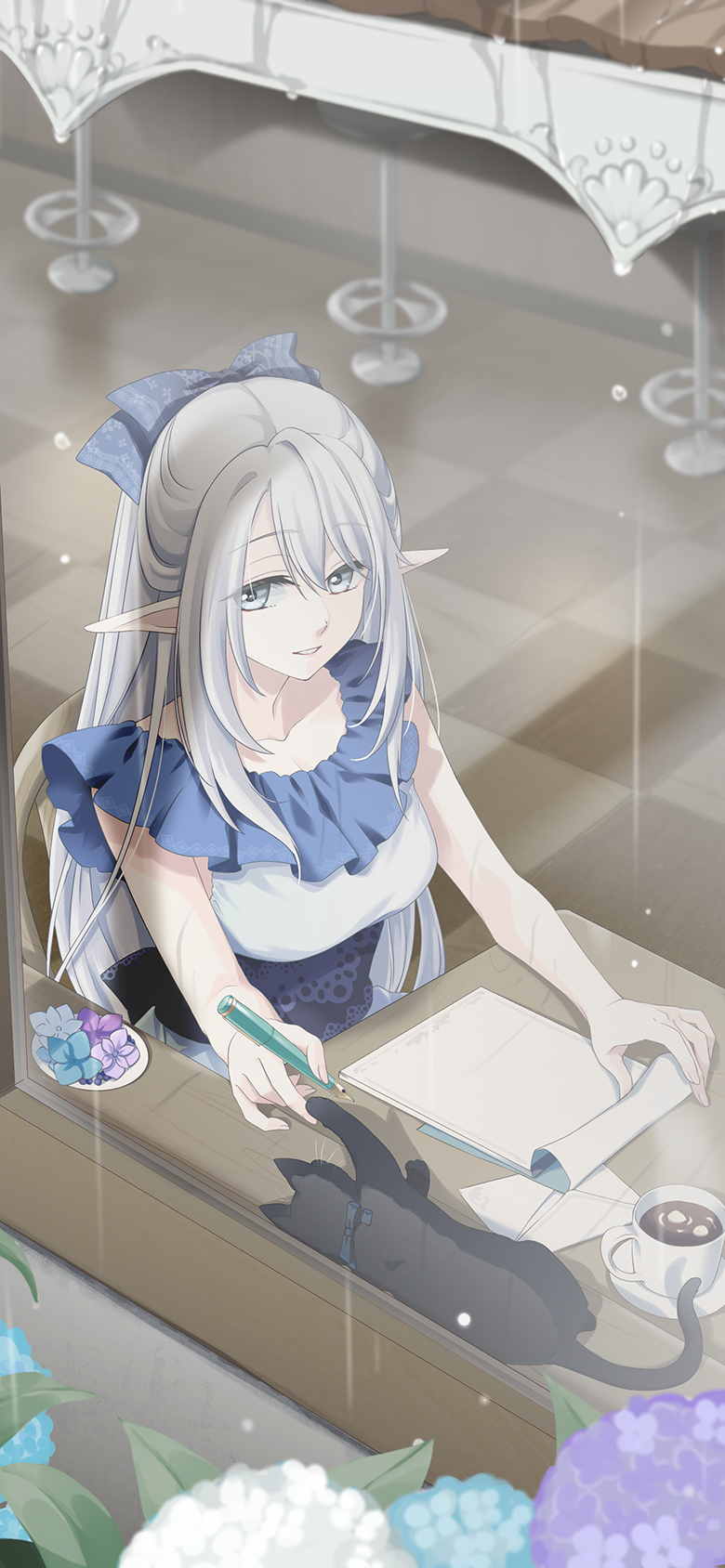 雨の一日。パネルピンナップ
