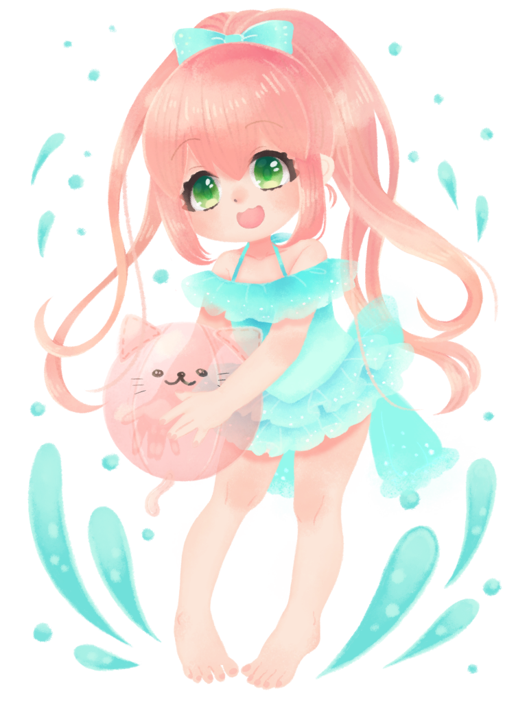 キャラクター水着イラスト（フル）2021