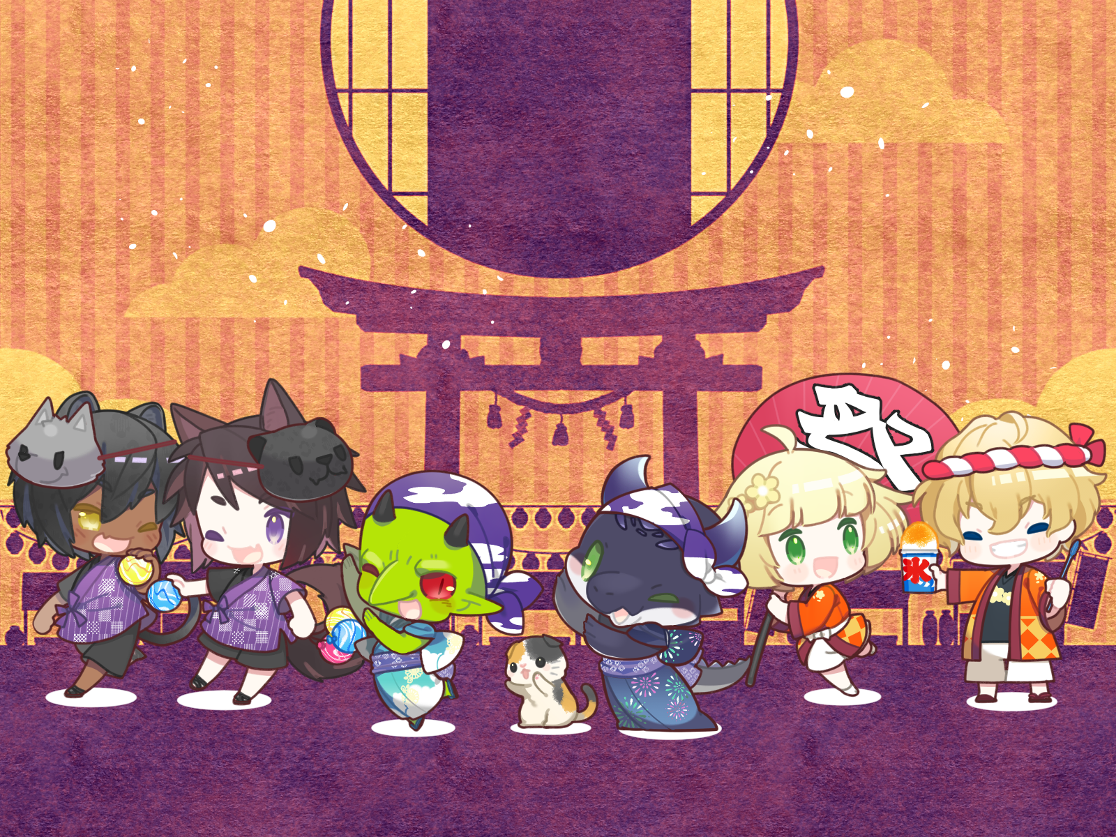 集合イラスト2021（祭）