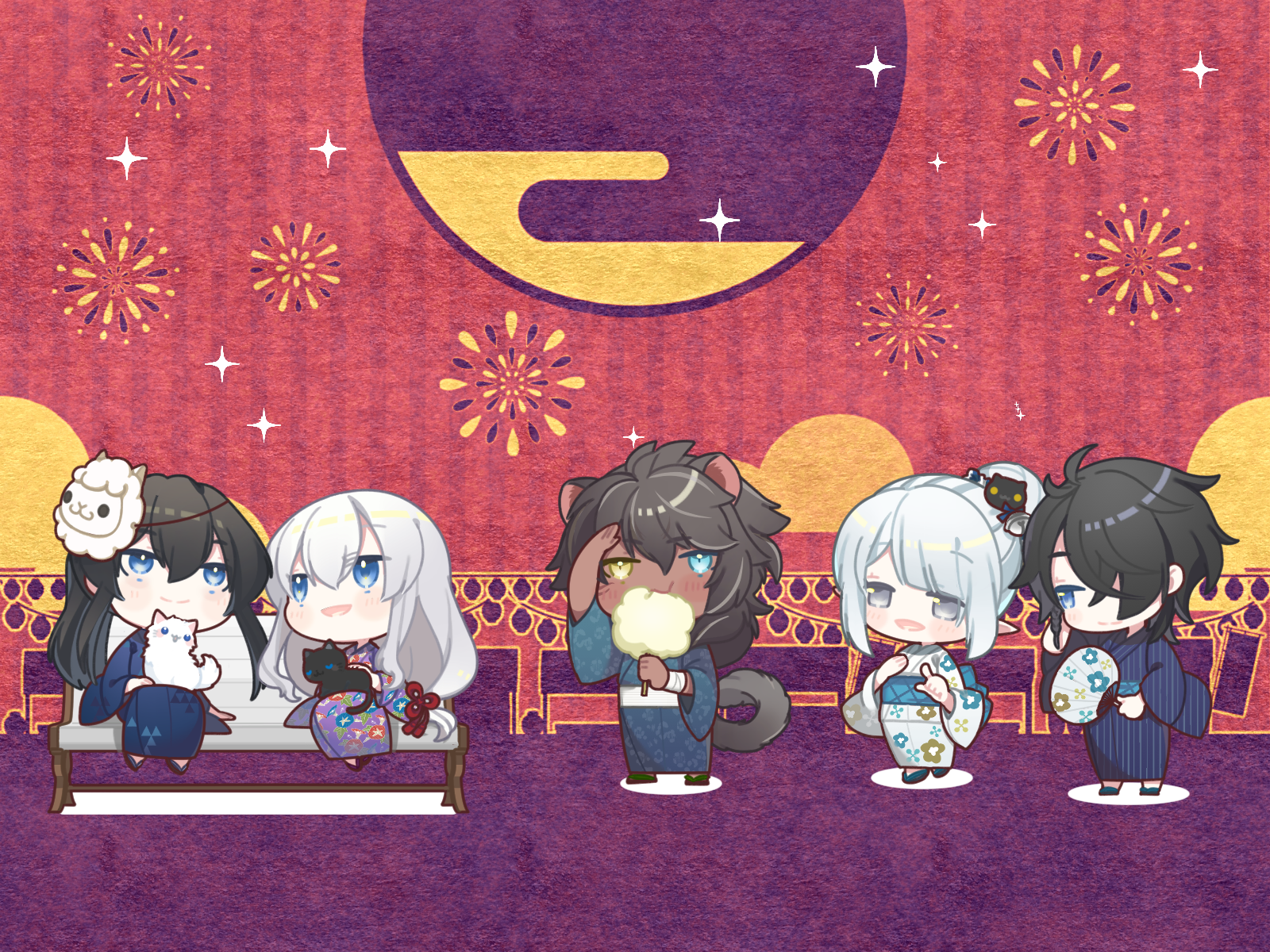 集合イラスト2021（祭）