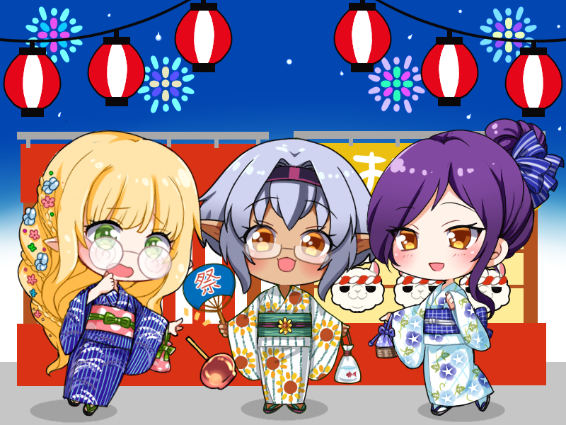 集合イラスト2021（祭）