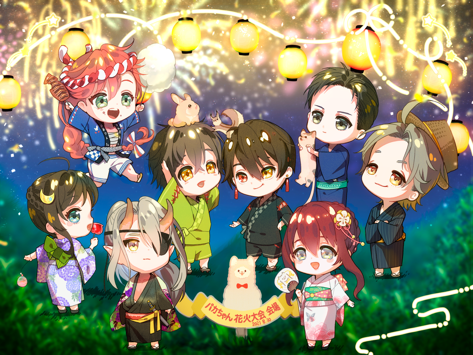 集合イラスト2021（祭）