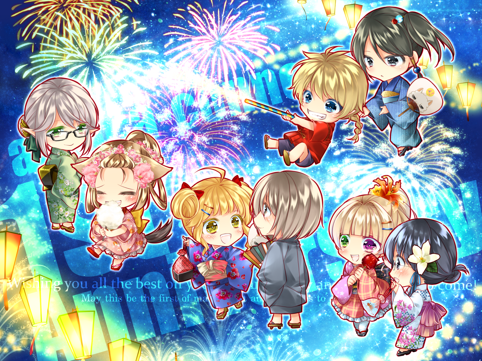 集合イラスト2021（祭）