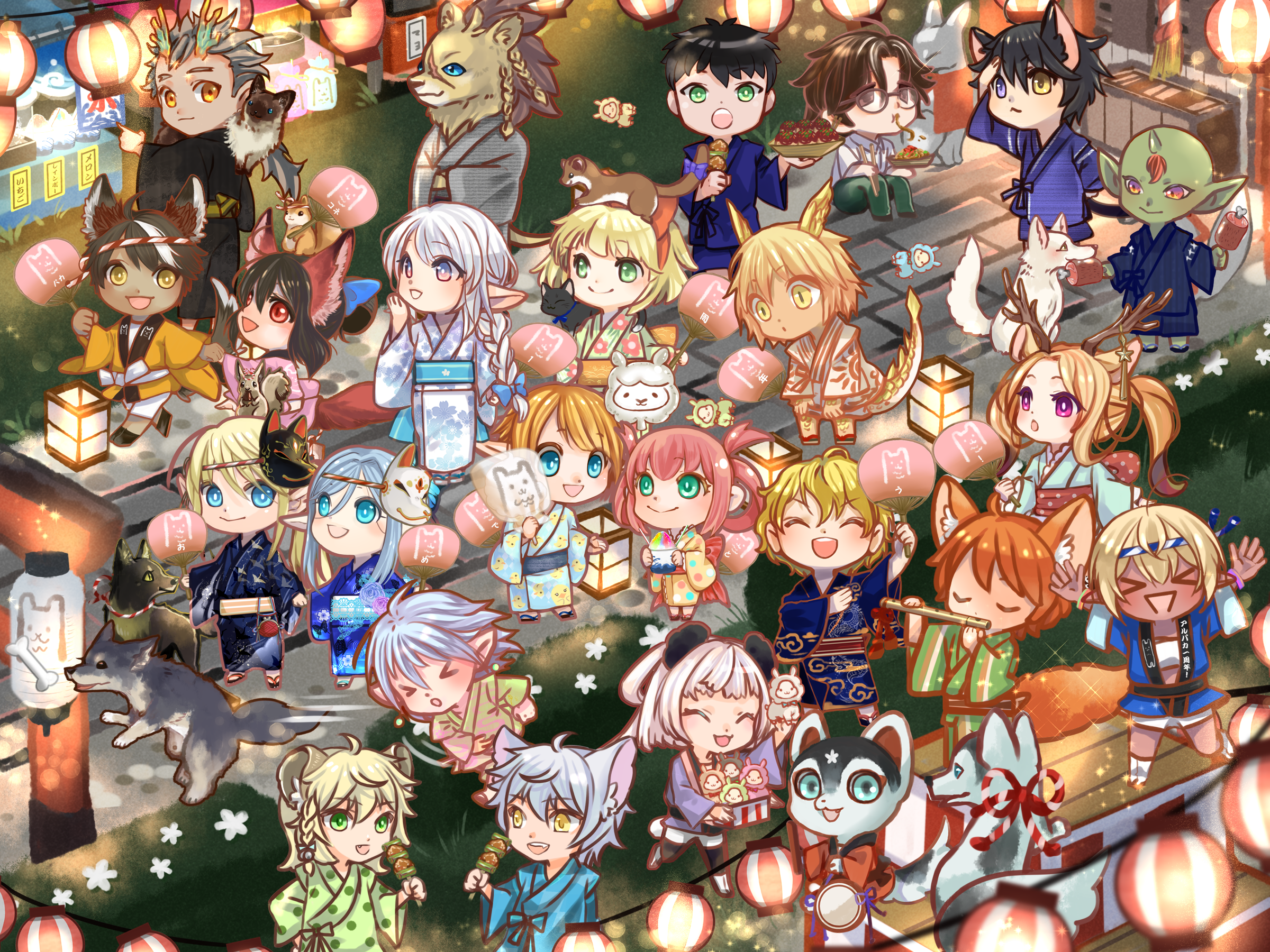 集合イラスト2021（祭）