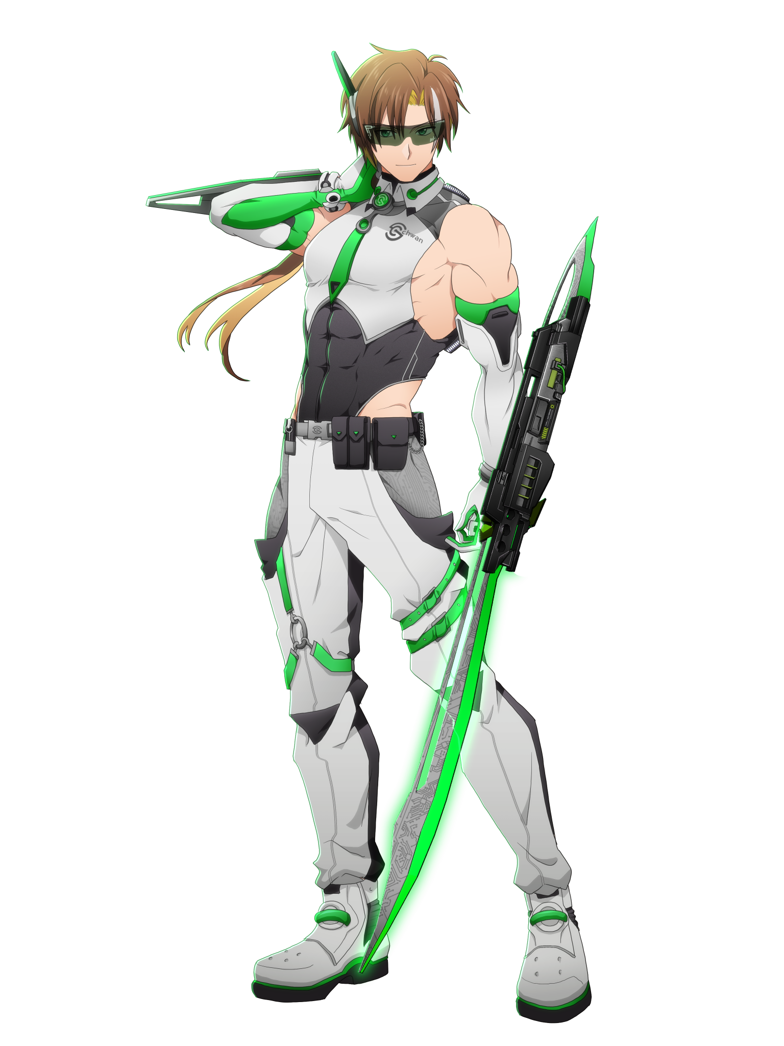 電脳戦潜アプリェーリ キャラクターイラスト（フル）