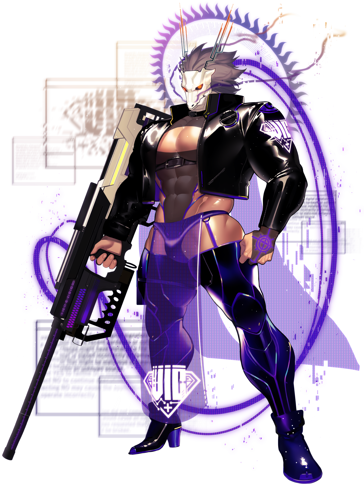 電脳戦潜アプリェーリ キャラクターイラスト（フル）