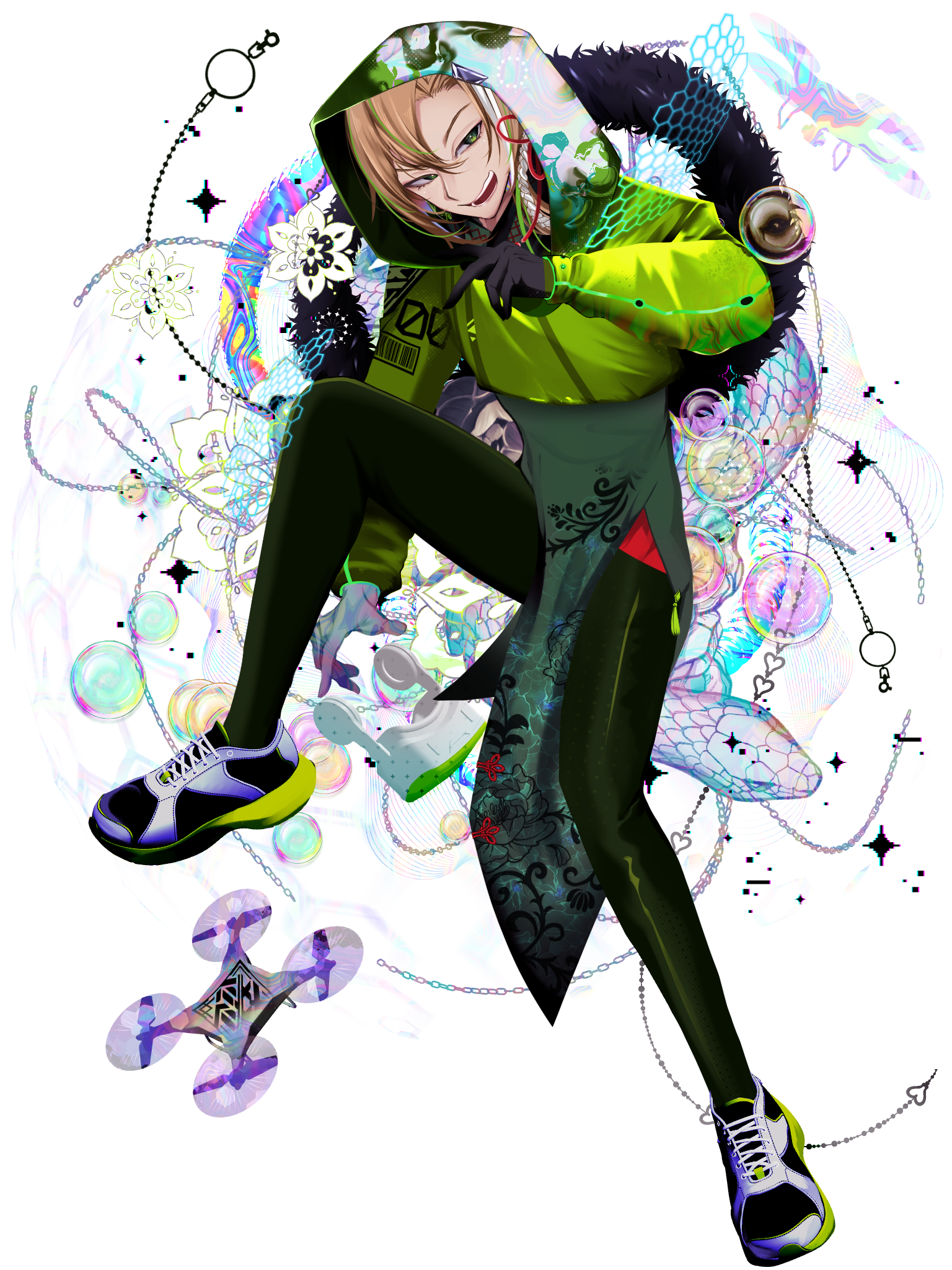 電脳戦潜アプリェーリ キャラクターイラスト（フル）