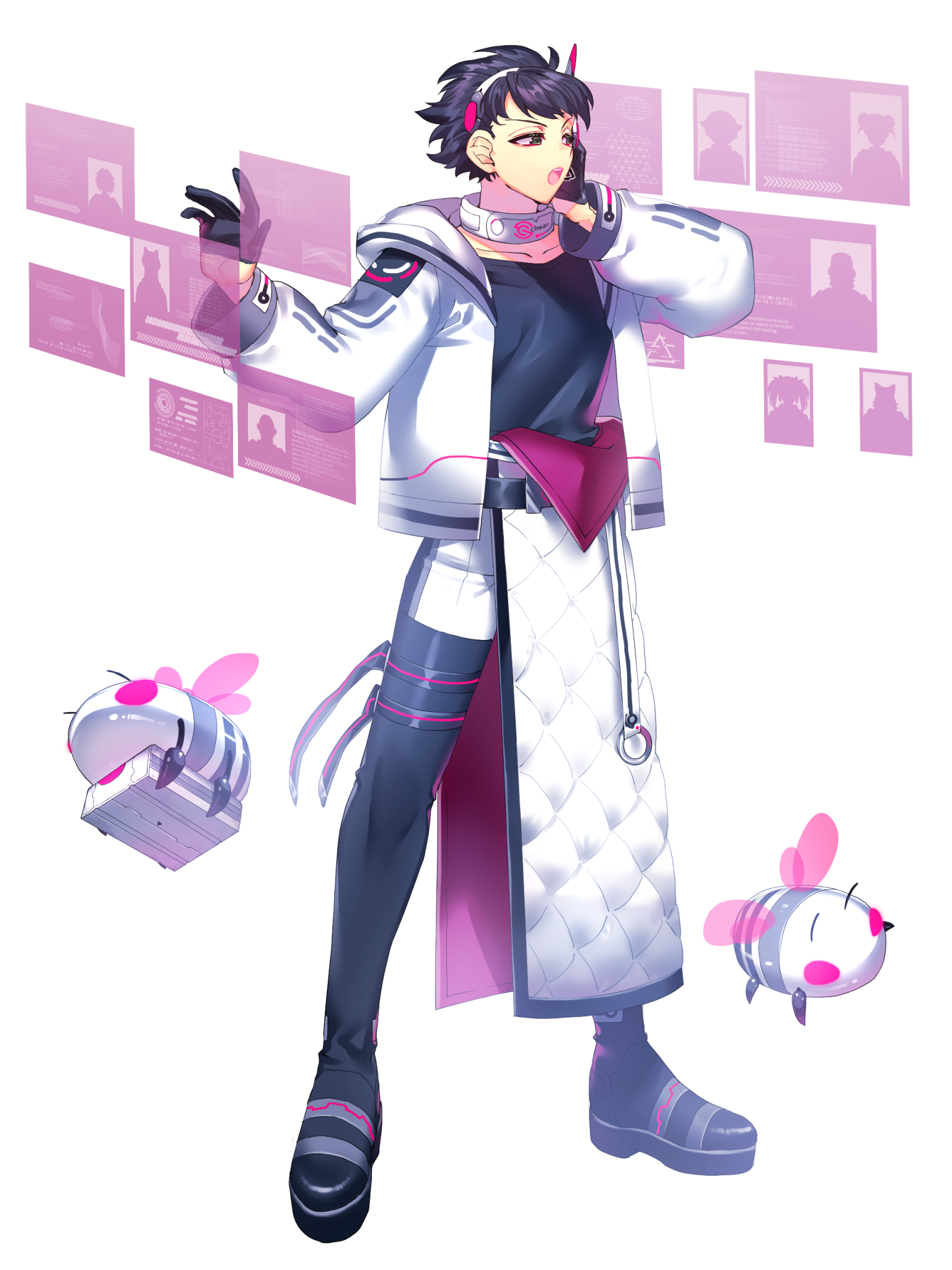 電脳戦潜アプリェーリ キャラクターイラスト（フル）