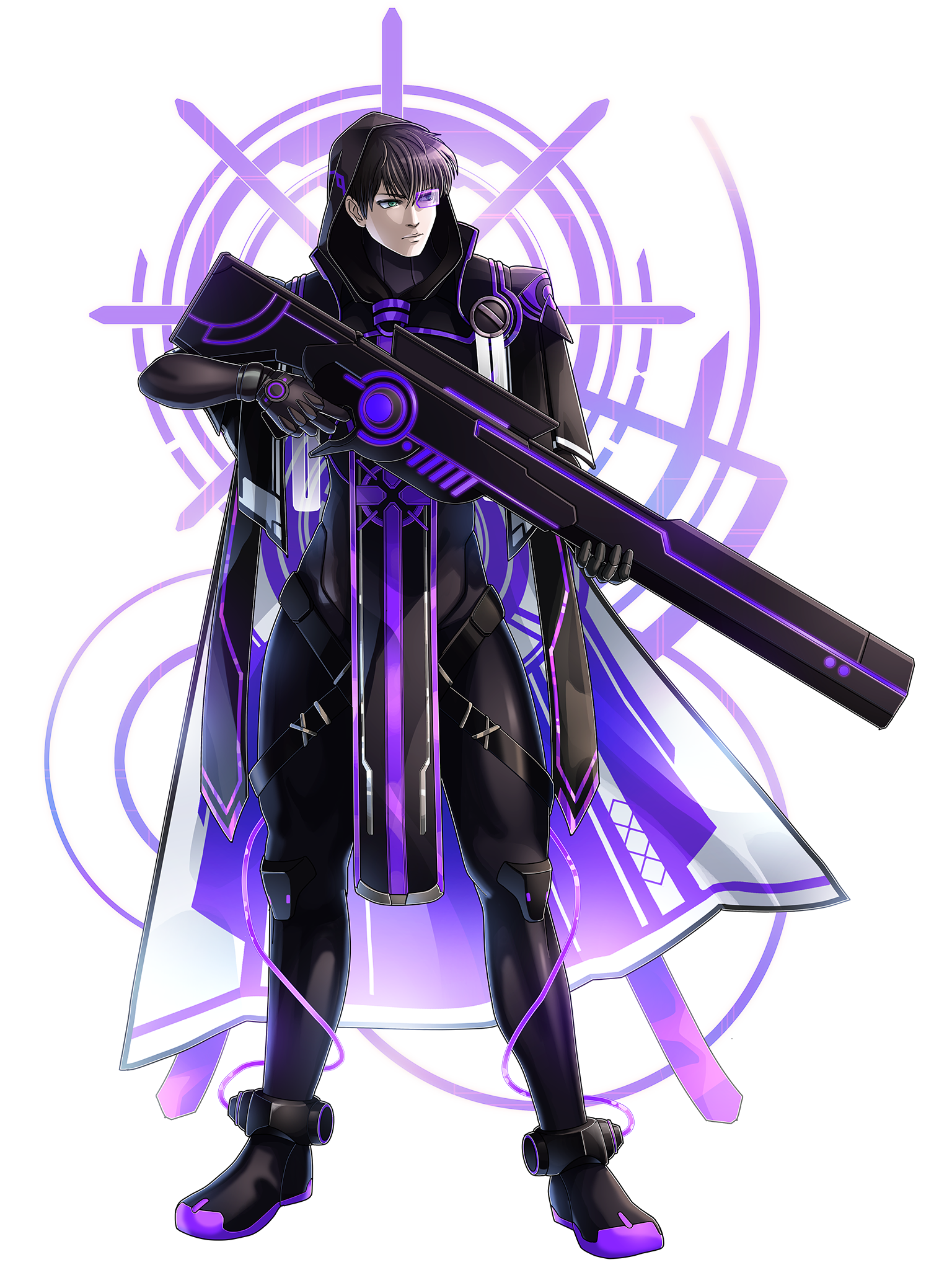 電脳戦潜アプリェーリ キャラクターイラスト（フル）