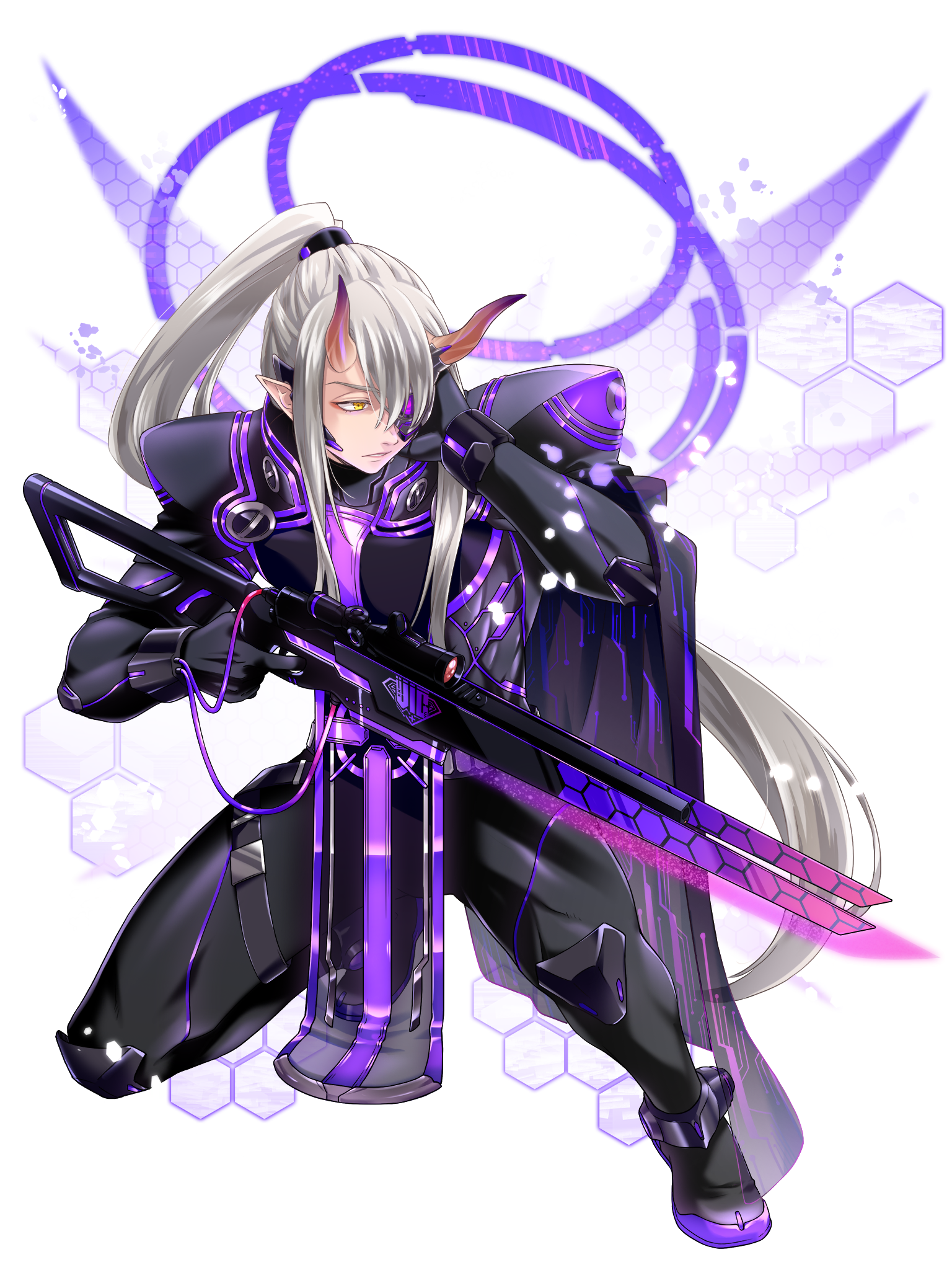 電脳戦潜アプリェーリ キャラクターイラスト（フル）