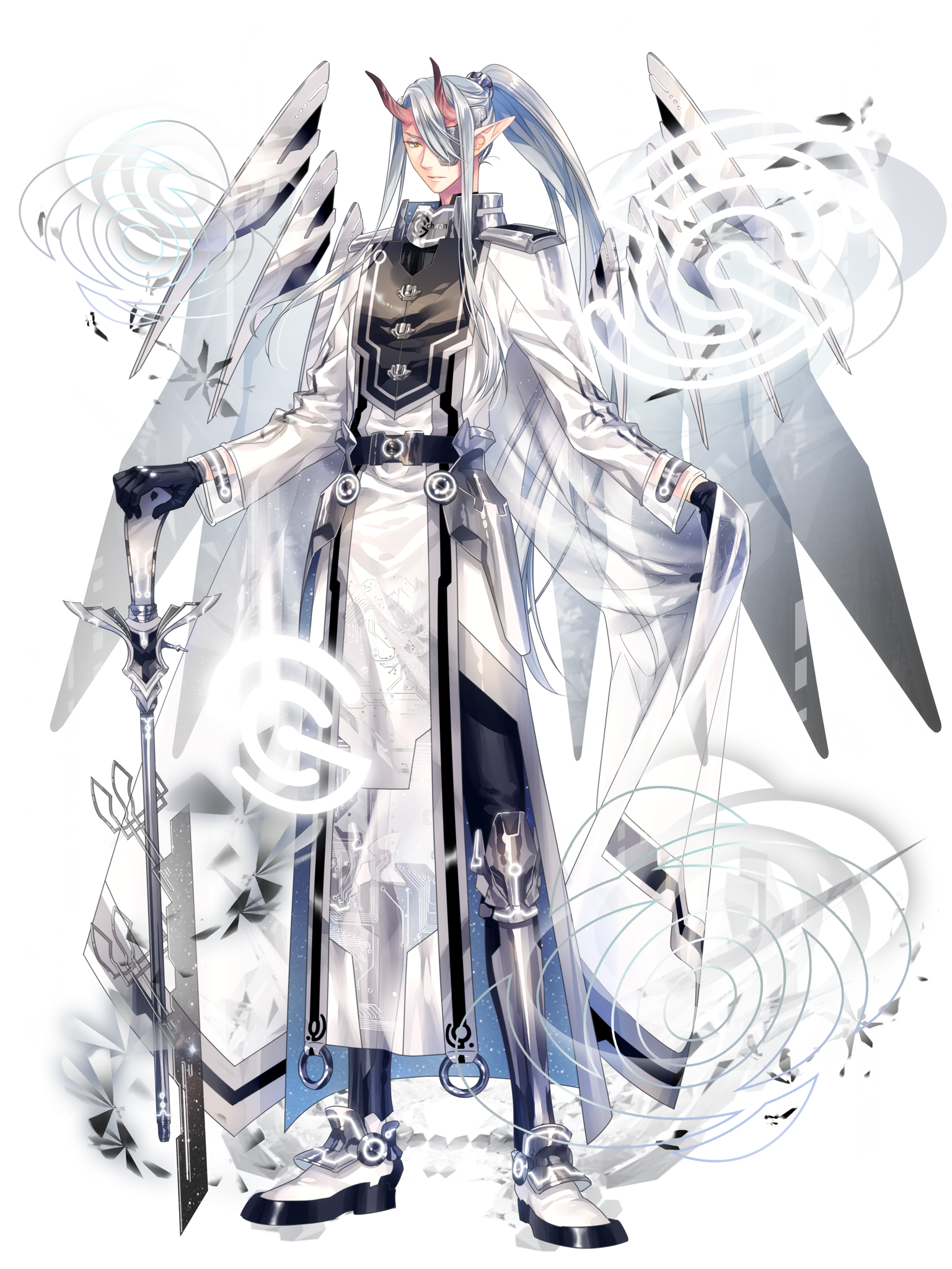 電脳戦潜アプリェーリ キャラクターイラスト（フル）