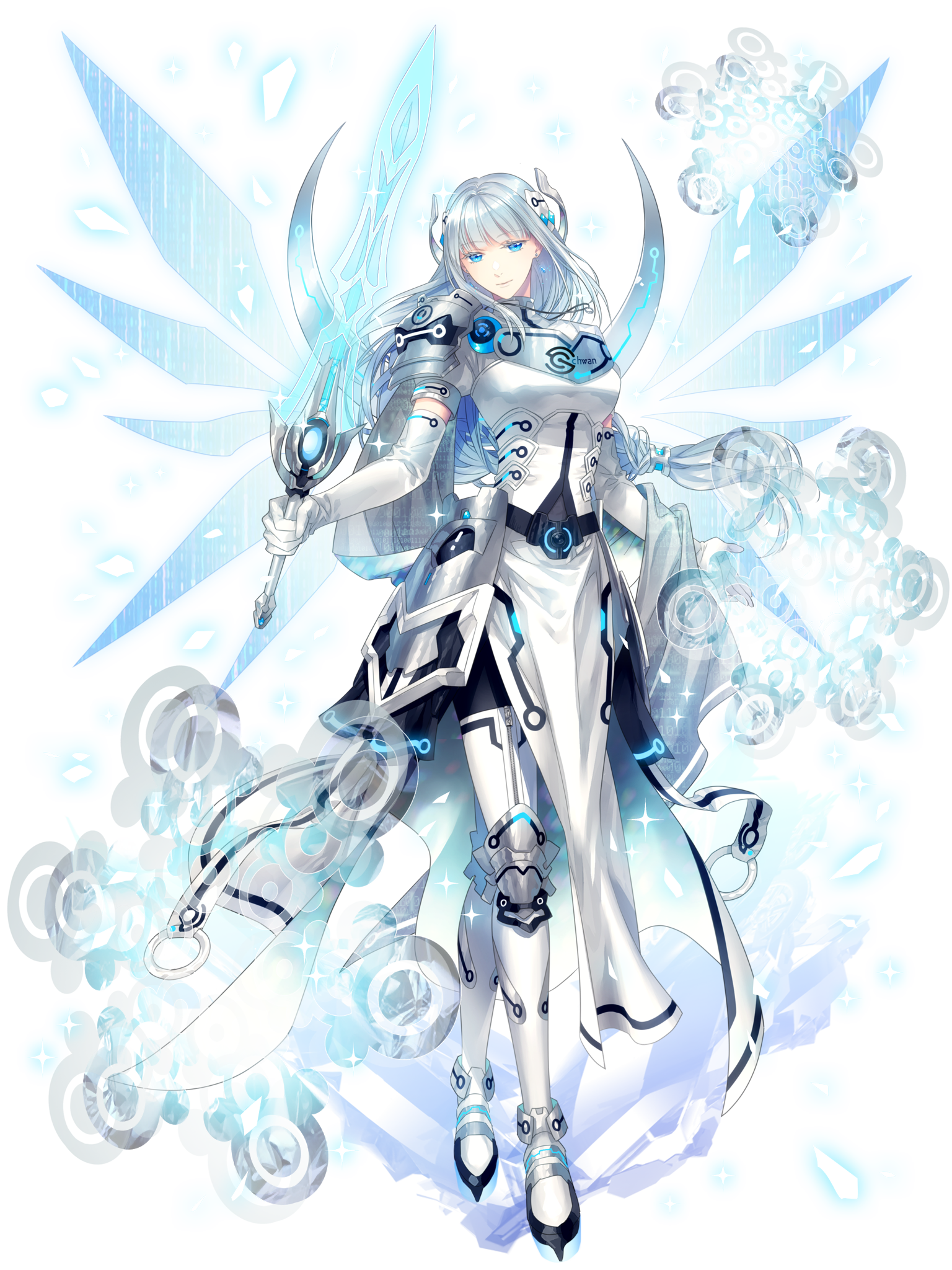 電脳戦潜アプリェーリ キャラクターイラスト（フル）