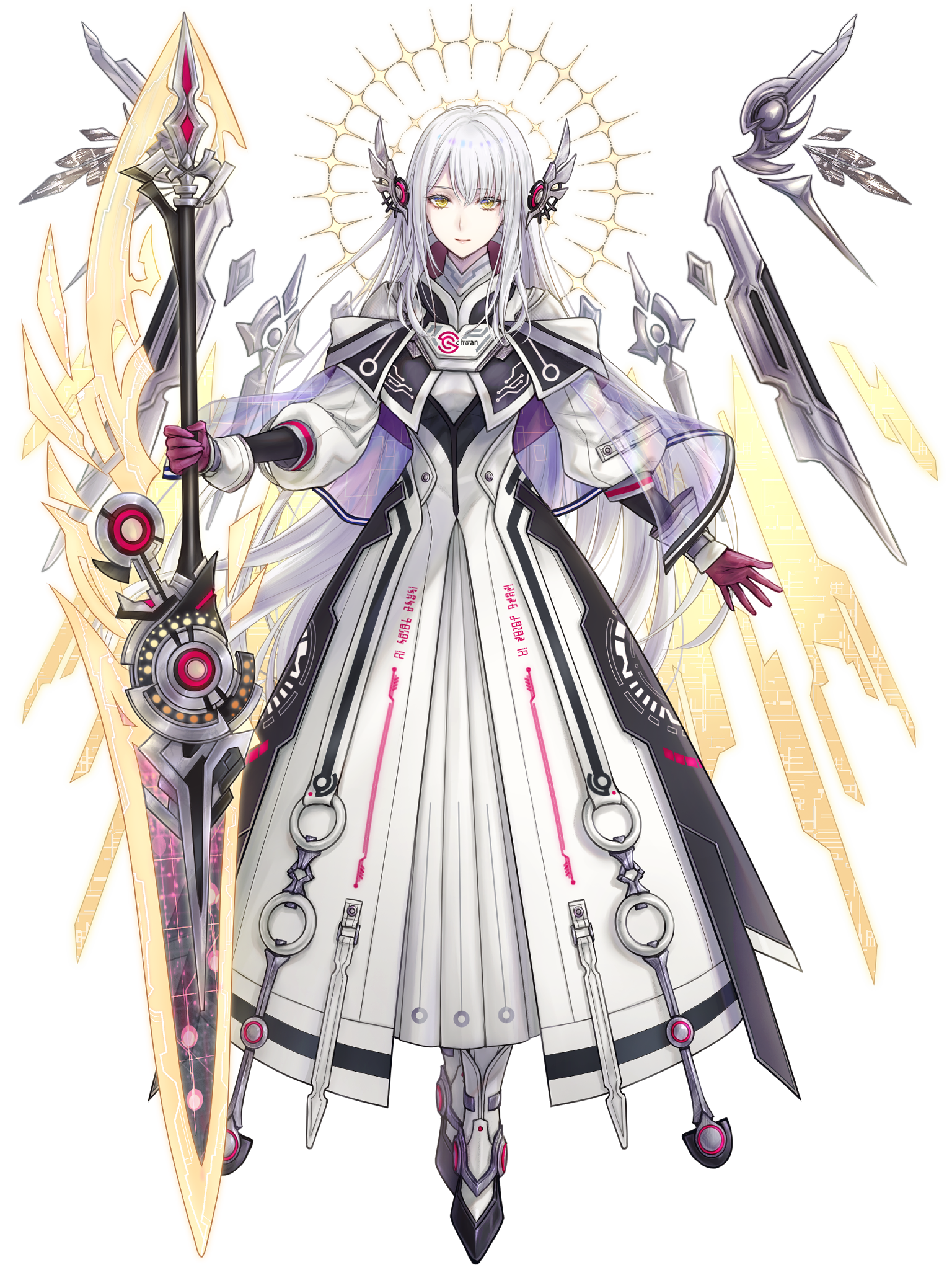 電脳戦潜アプリェーリ キャラクターイラスト（フル）
