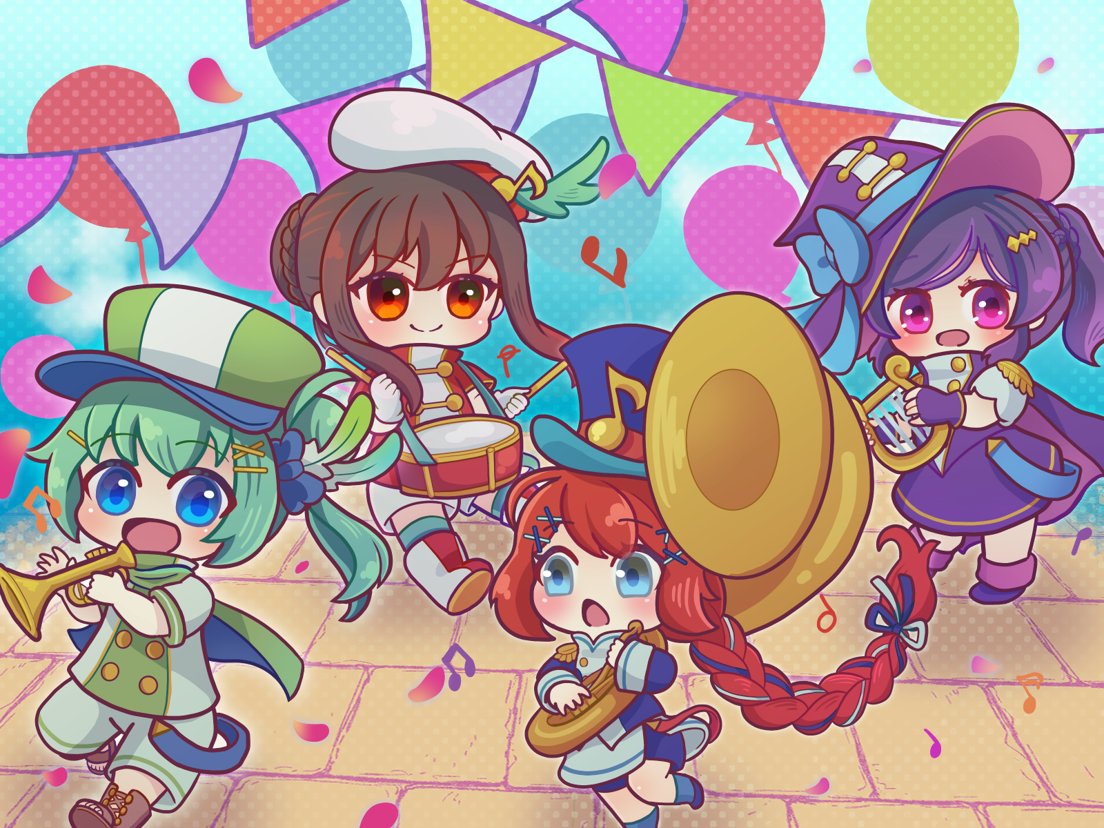 集合イラスト2023（パレード）