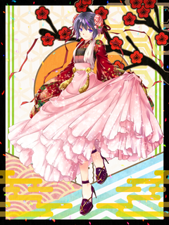 アルパカ謹賀新年キャラクターイラスト（フル）2021