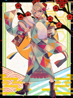 アルパカ謹賀新年キャラクターイラスト（フル）2021
