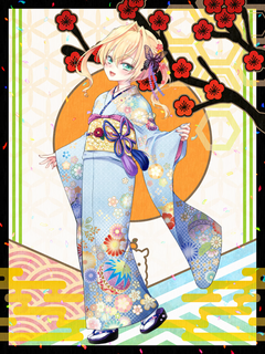 アルパカ謹賀新年キャラクターイラスト（フル）2021