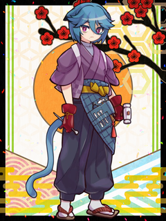アルパカ謹賀新年キャラクターイラスト（フル）2021