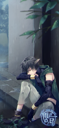 雨の一日。パネルピンナップ