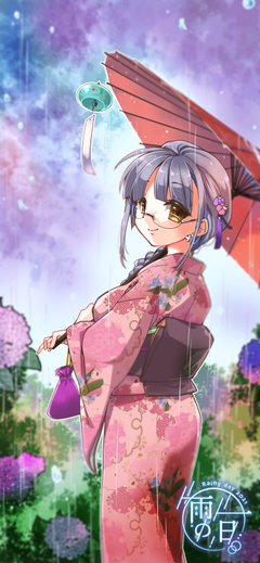 雨の一日。パネルピンナップ