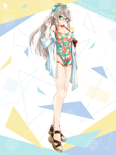 キャラクター水着イラスト（フル）2021