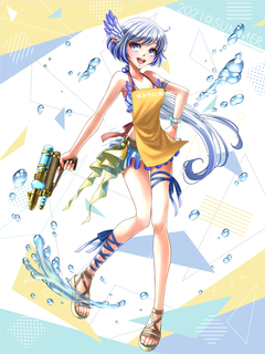 キャラクター水着イラスト（フル）2021