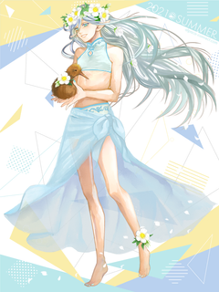 キャラクター水着イラスト（フル）2021