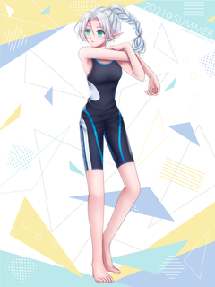 キャラクター水着イラスト（フル）2021