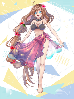 キャラクター水着イラスト（フル）2021