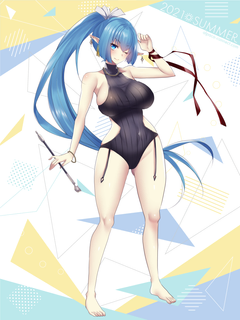 キャラクター水着イラスト（フル）2021