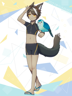 キャラクター水着イラスト（フル）2021