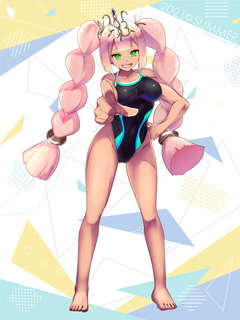 キャラクター水着イラスト（フル）2021