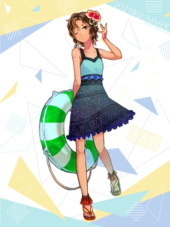 キャラクター水着イラスト（フル）2021