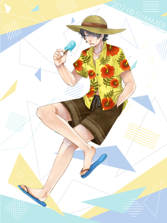 キャラクター水着イラスト（フル）2021