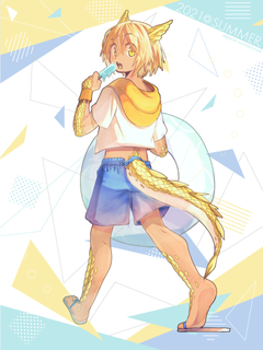 キャラクター水着イラスト（フル）2021
