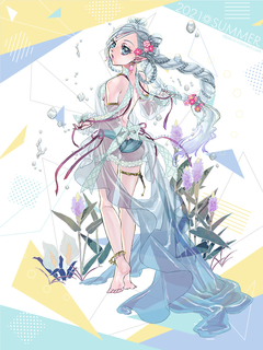 キャラクター水着イラスト（フル）2021