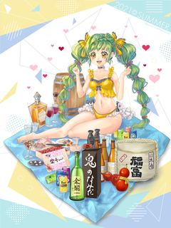 キャラクター水着イラスト（フル）2021